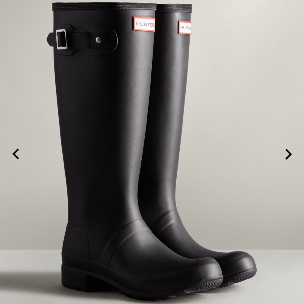 Hunter Black Rain Boots - US8